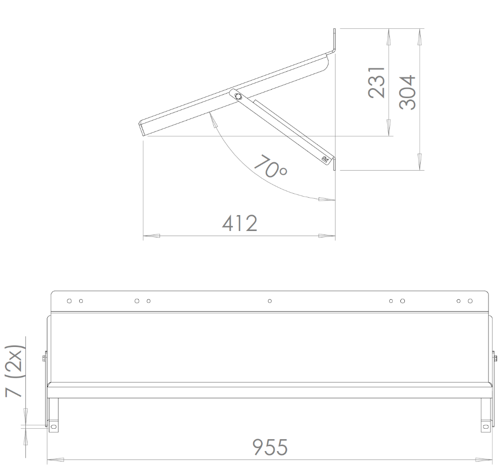 ADEMOTEC 500305901 I-Shelter Wall Shelter M, Überdachung für PV Wechselrichter