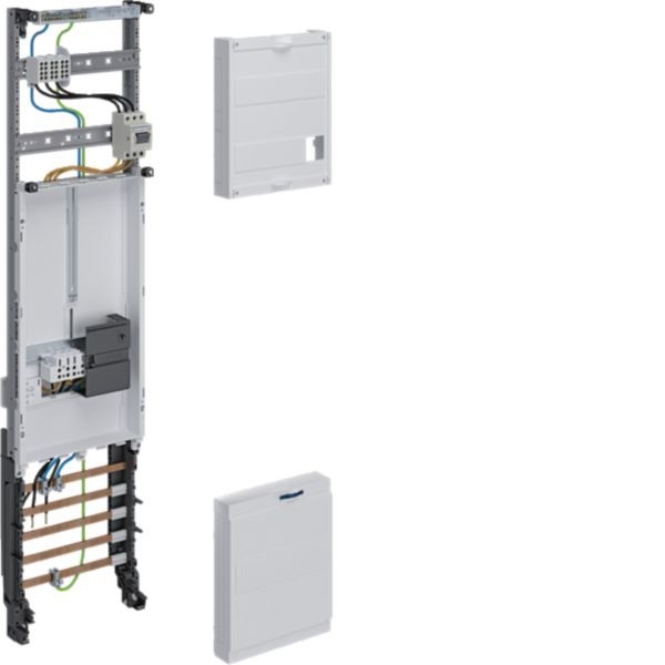 Hager ZH33W16NT Komplettfeld, universZ, 1050 × 250 mm, 3-Punkt, 1 Zählerplatz, 16 mm², mit Trennfunktion, verdrahtet