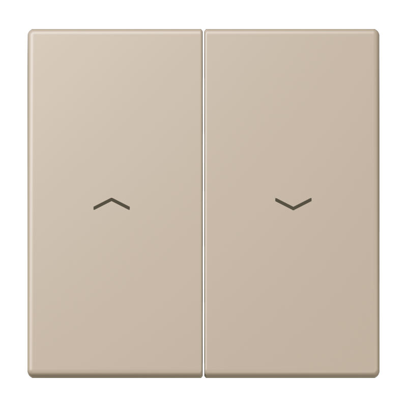 Jung LC995P243 Wippe 2-fach, mit Pfeilsymbolen, Les Couleurs® 32142, ombre naturelle claire
