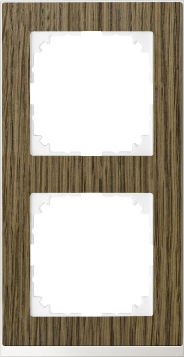 Merten MEG4020-3674 Rahmen 2-fach, M-Pure Decor, Eiche/aktivweiß