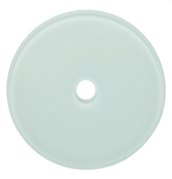 Berker 109009 Glasabdeckplatte für Drehschalter/-taster, Serie Glas, polarweiß glänzend