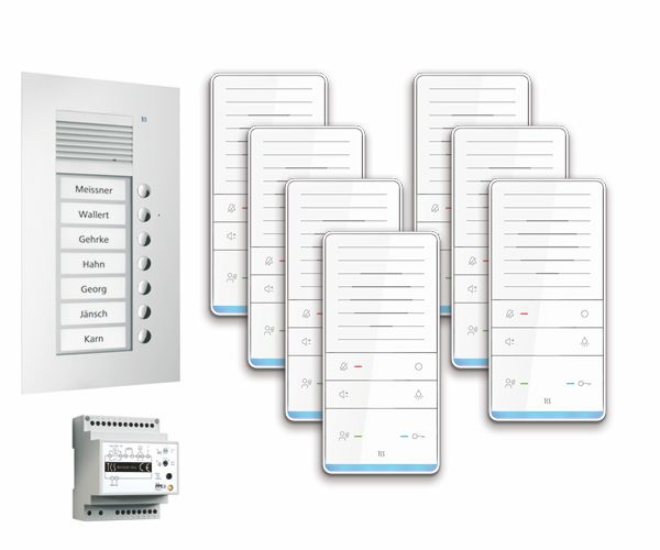 TCS PAUF071/001 Audio-Außenstation, Serie PUK, einspaltig mit Freisprecher TASTA Audio Plus 7 WE