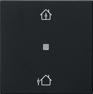 Gira 5106005 RF Bedienaufsatz 1-fach Heizmodus KNX, System 55, schwarz matt