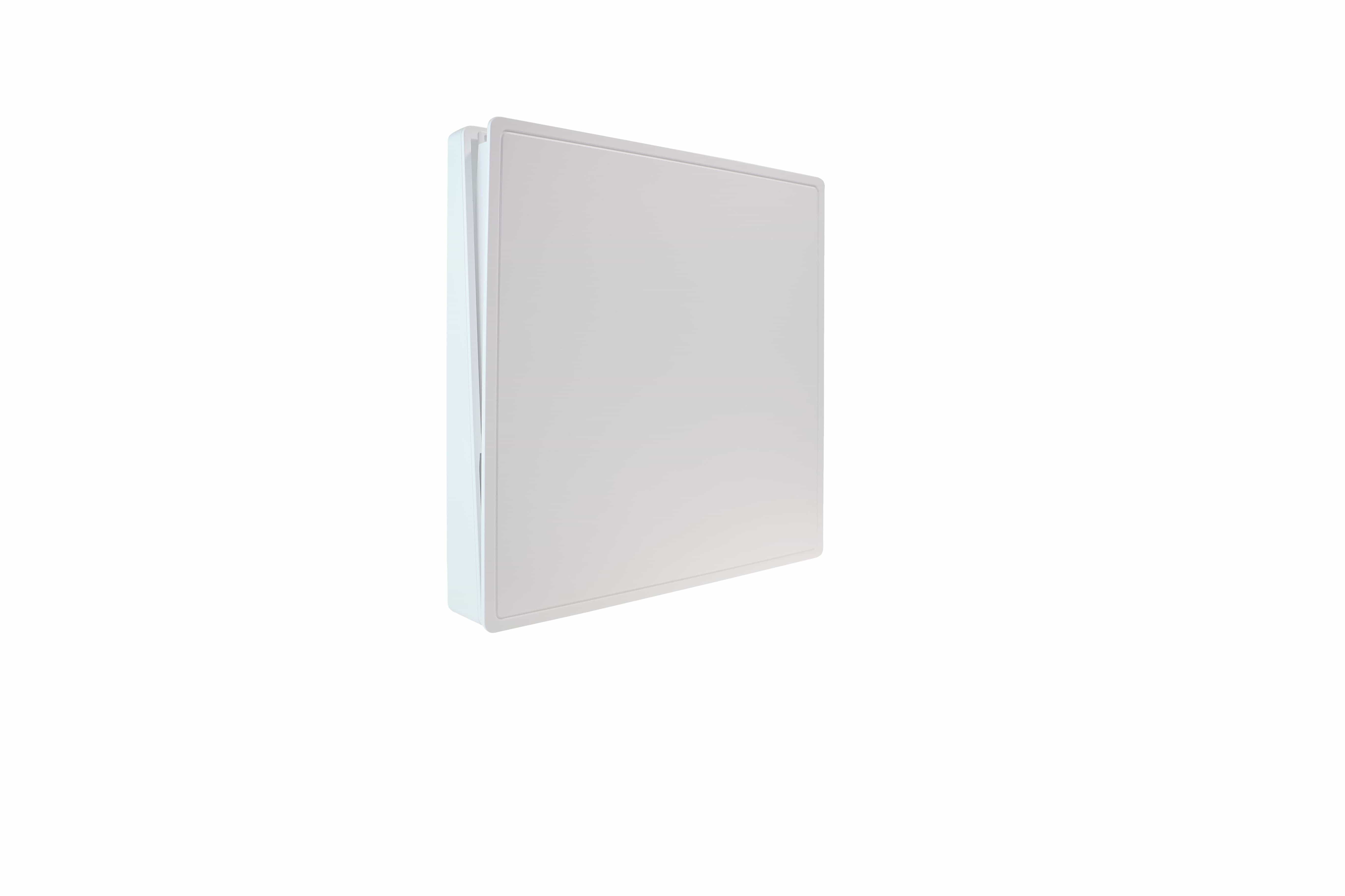 Zewotherm 14170012 ZEWO Innenblende K aus ASA Kunststoff, flach, für Kabellösung SmartFan K, wetterfest, langlebig, einfache Montage, robust, korrosionsbeständig, weiß