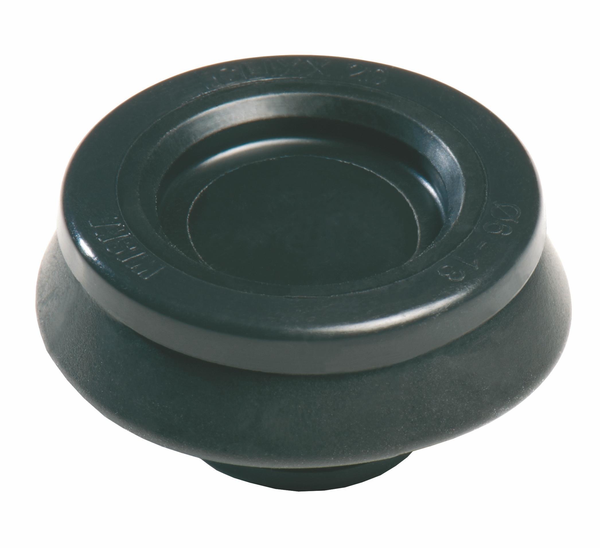 WISKA 10101936 Zweikomponenten-Membran-Kunststoffkabeleinführung 25, IP66, schwarz