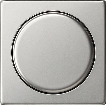 Gira 0650600 Abdeckung Knopf Dimmer/Potentiometer, System 55, Edelstahl