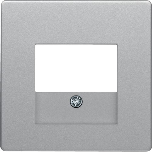 Berker 10336084 Zentralstück mit TAE-Ausschnitt, Q.x, aluminium samt