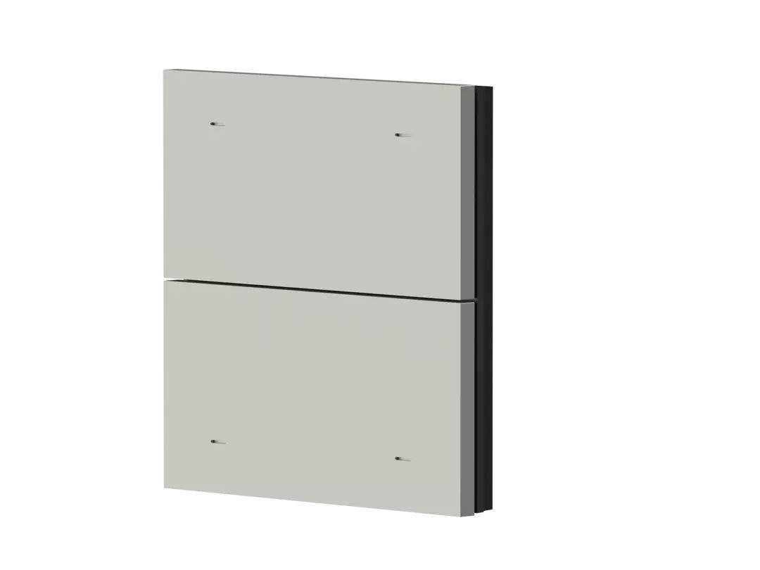 Theben 9080070 2-fach Wippe Kunststoff grau für iONprime PB KNX