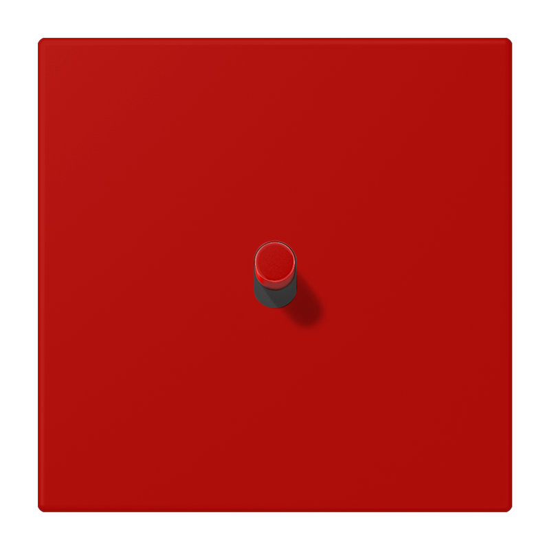 Jung LC12-0R0227 Abdeckung mit Kipphebel "Zylinder", 1 Kipphebel, rouge vermillon 31