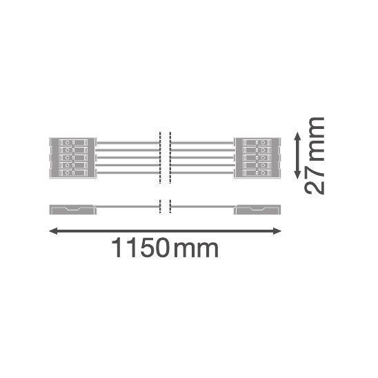 Ledvance 4058075695078 DAMP PROOF HOUSING Durchverdrahtungskit 1200 1xLAMP TH-KIT 5x2.5mm²