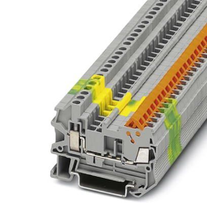 Phoenix Contact QTCU 1.5mm² Hybrid-Durchgangsklemme, 50 Stück, grau