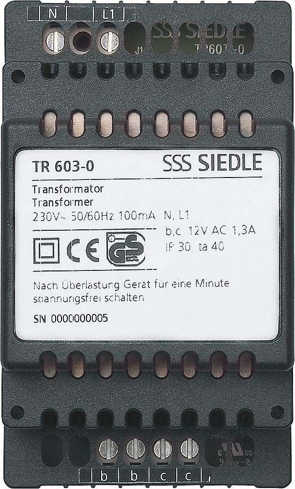 Siedle SET CA812-1 E/W Türsprechanlagen-SET für 1 Wohneinheit, 1+n
