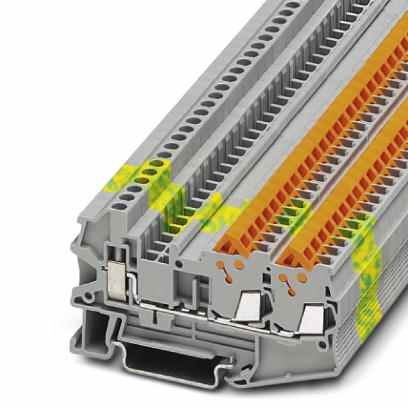 Phoenix Contact QTCU 1.5mm² TWIN Hybrid-Durchgangsklemme, 50 Stück, grau