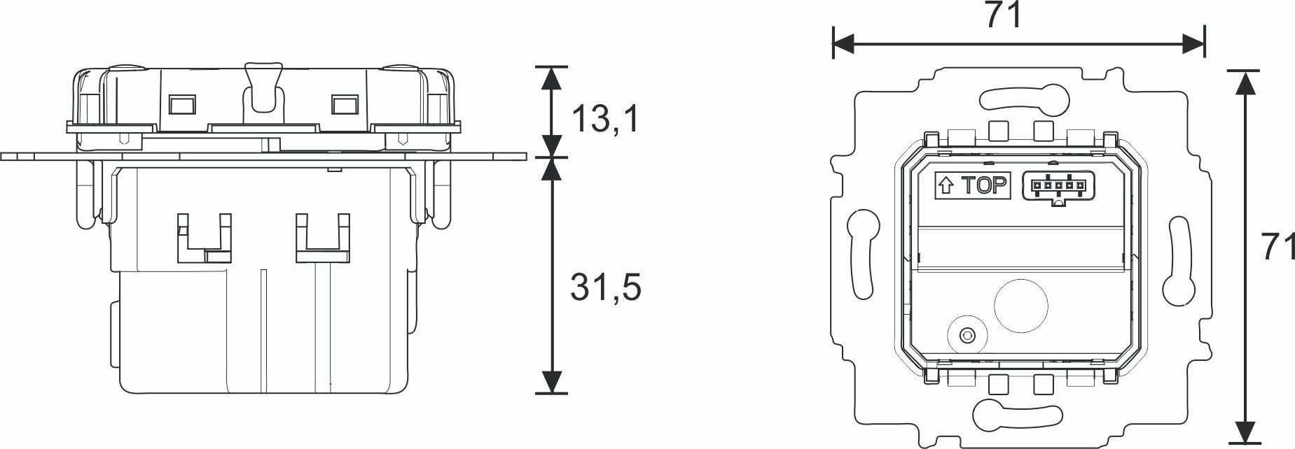 Busch-Jaeger 6215/1.1-82 Bewegungsmelder mit Schaltaktor