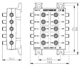Kathrein EAX2512 Sat-ZF-Abzweiger 4xSAT-ZF