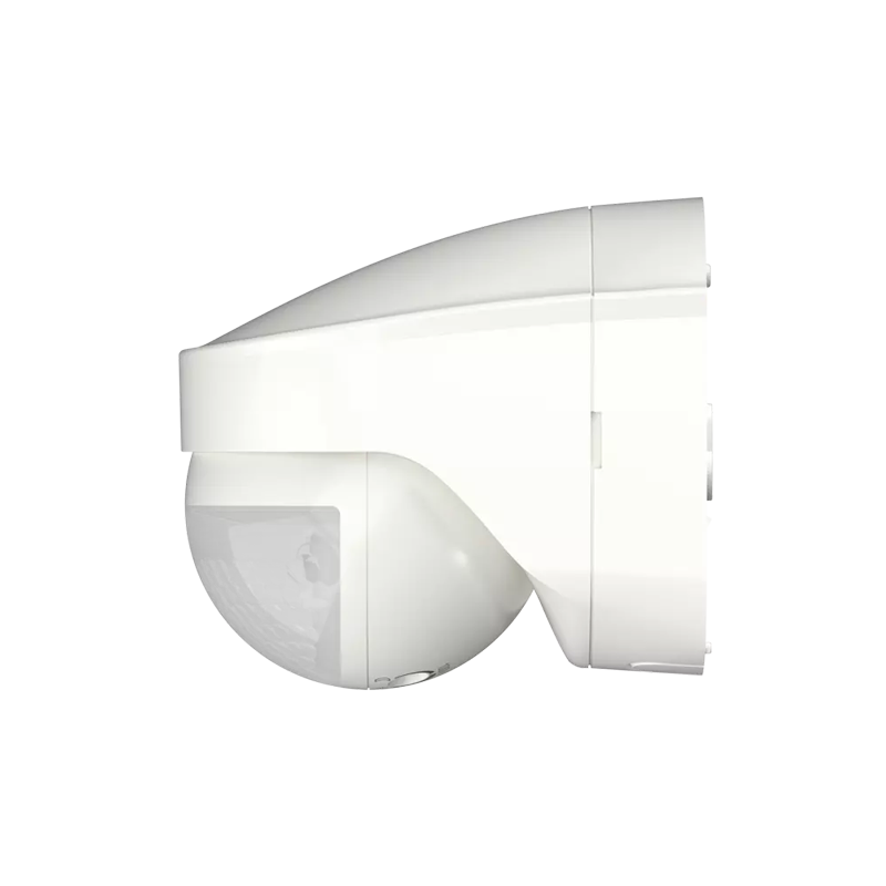 Theben 1030206 PIRA TO AP Bewegungsmelder (PIR) für die Wandmontage im Außenbereich, Halbrunder Erfassungsbereich 180°, Durchmesser 10 m, Unterkriechschutz, Exit-On, 200 W LED
