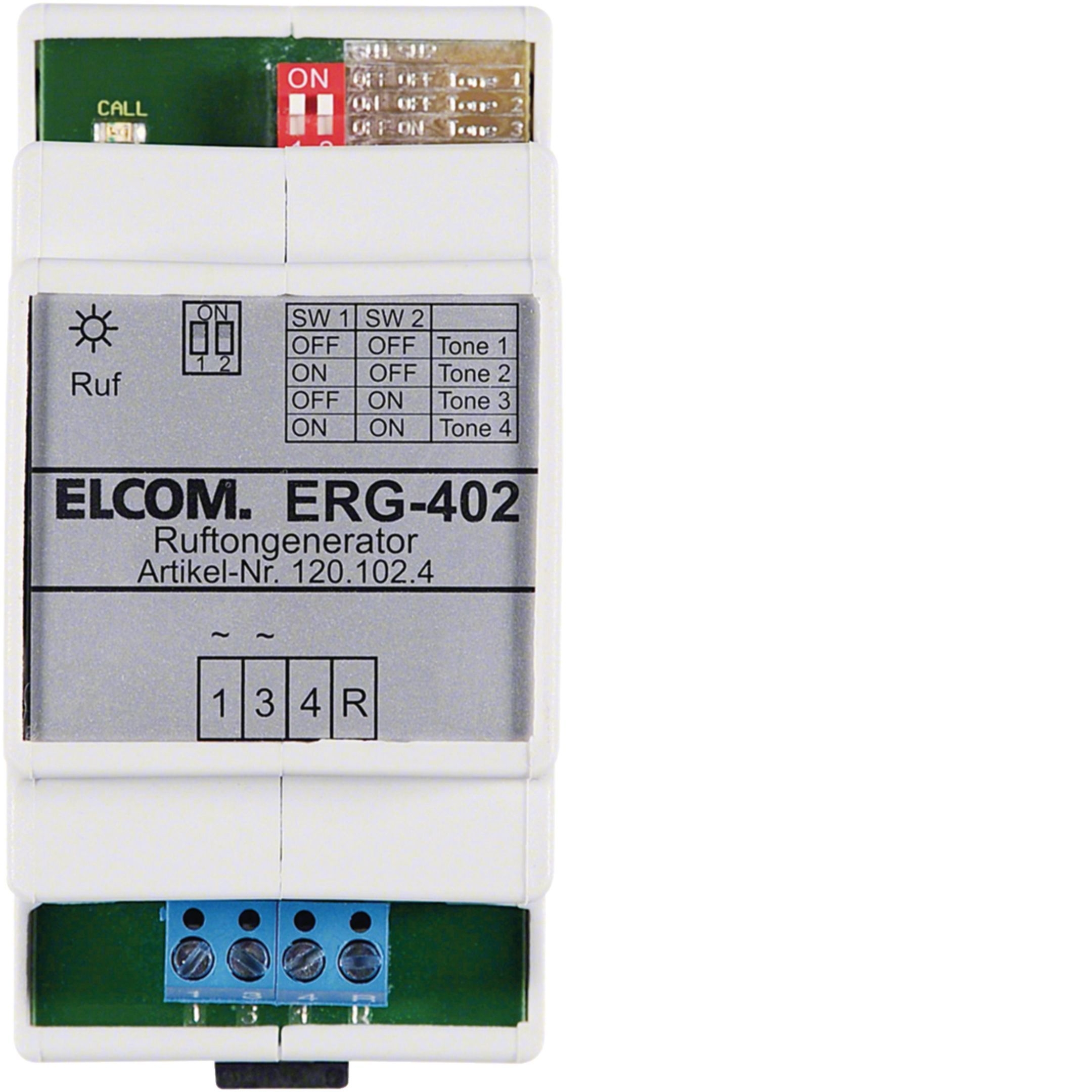 Elcom 1201024 Etagenruf-Generator 4 Ruftöne zur Rufunterscheidung, REG, 1+n