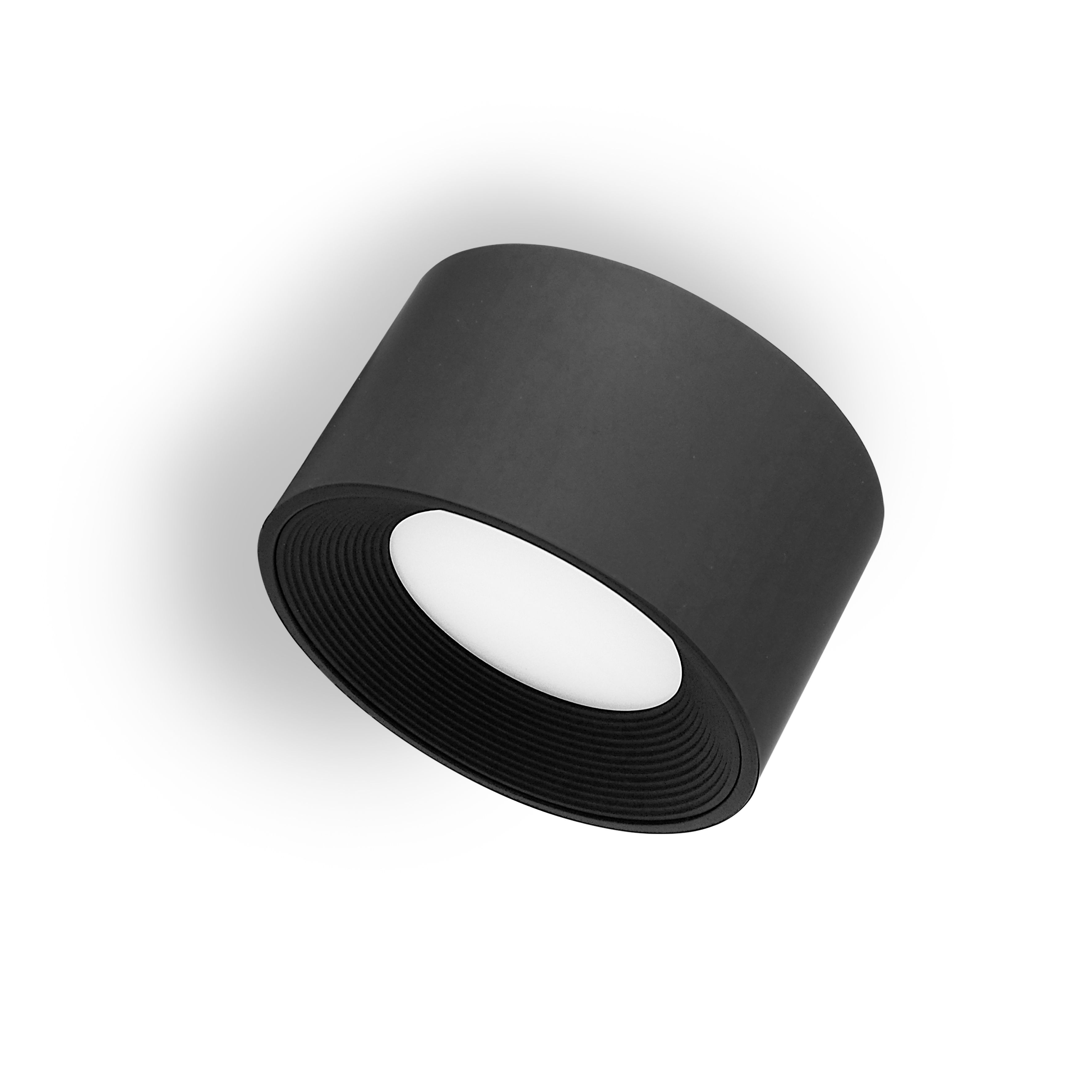 qles AWR0403 Akku Wandleuchte, für Merten System-M, LED/3 Farbstufen (2700K, 4000K, 5700K), Schwarz matt, rund, IPX4, dimmbar, magnetisch/abnehmbar
