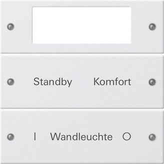 Gira 221227 Wippenset 2-fach Plus beschreibbar, System 55, Reinweiß seidenmatt (lackiert)