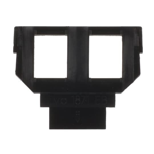Busch-Jaeger 1871 EB Sockel 2 x 6- und 8-polige Modular-Jack Kat. 3, AMP, anthrazit, Datenkommunikationssystem (DKS)