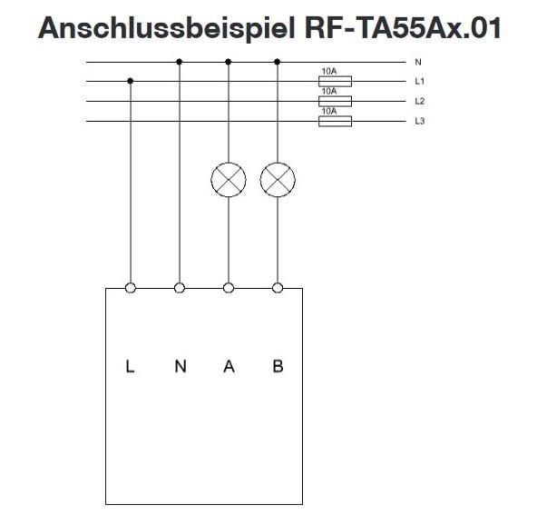 MDT RF-TA55A4.01 RF+ Funk Taster 4-fach Plus mit Aktor, reinweiß matt