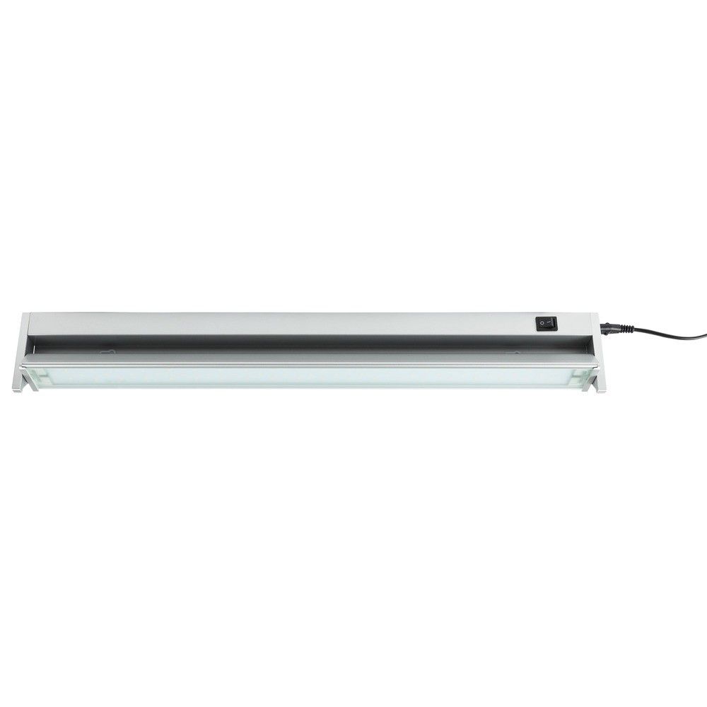 Heitronic 29001 Unterbauleuchte Miami, 10 W, 3000 K, IP20, Länge 580 mm, schwenkbar, mit Schalter, silber