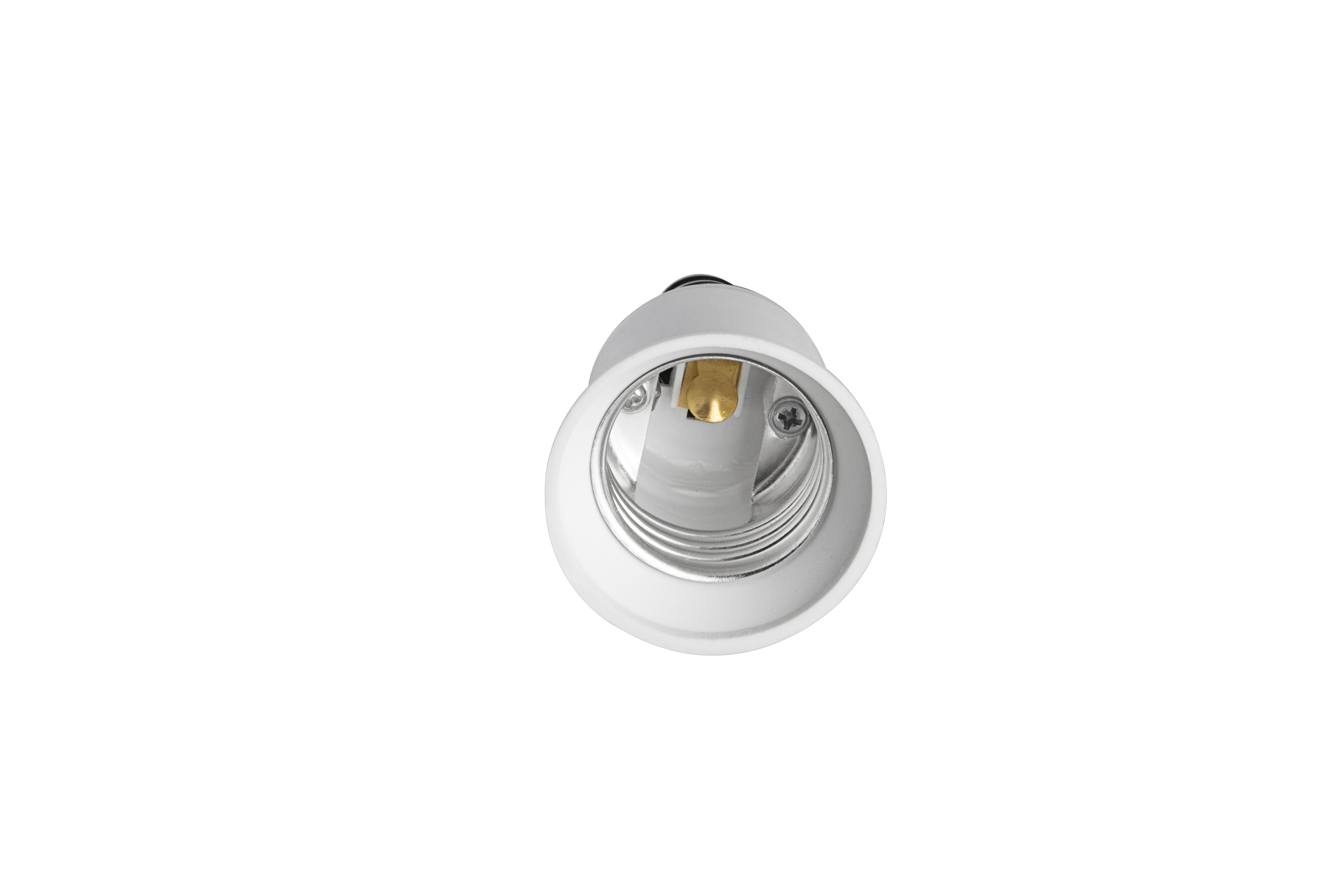Heitronic 501014 Lampensockeladapter, Kunststoff E14 auf E27 max. 60 W, IP20, weiß