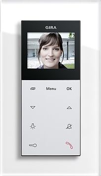 Gira 100212 Abdeckrahmen 2-fach ohne Mittelsteg, Gira Esprit, glas weiß