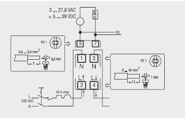 Hager ECP140D Energiezähler Wechselstrom, direkt 40A, S0, MID