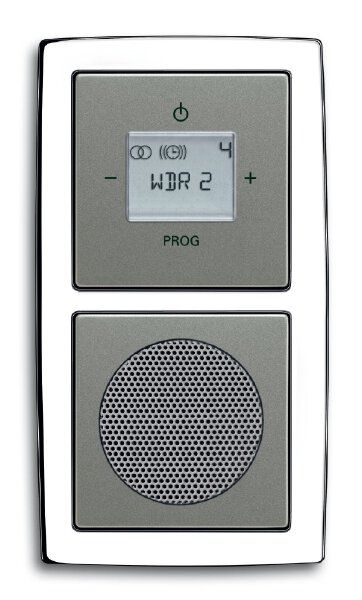 Busch-Jaeger 8215 U-101 Busch-Radio mit DAB+ und RDS-Stereo-Radiowecker, UP