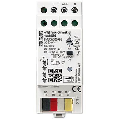 Jung FM UD 5500 REG eNet Funk-Dimmaktor 1-kanalig