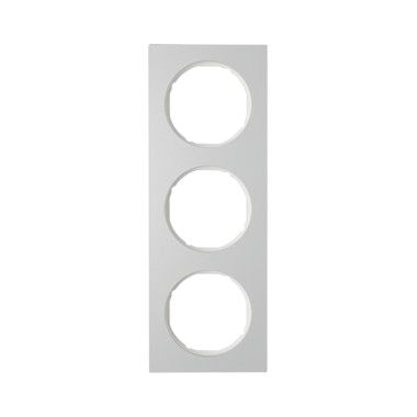 Berker 10132274 Rahmen 3-fach, R.3, Alu/polarweiß
