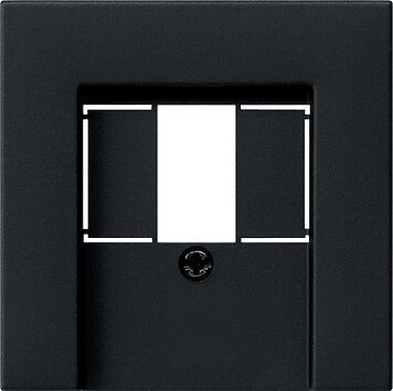Gira 0276005 Abdeckung TAE USB, System 55, schwarz matt