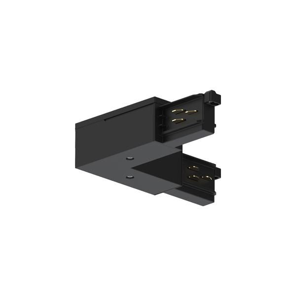 Brumberg 87127080 Eckverbinder 90° zu 3-Phasen-Stromschiene ONETRACK DALI/schaltbar, 87161-87163, Schutzleiter außen, schwarz