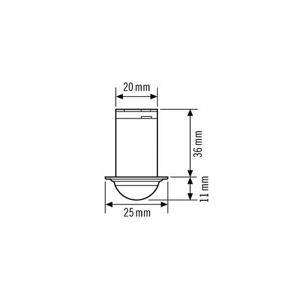 ESYLUX ESYLUX Deckeneinbau-Präsenzmelder 360 Grad PD-C360i/6 mini