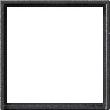 Gira 028228 Adapterrahmen mit quadratischem Ausschnitt für Geräte mit Abdeckung (50 x 50 mm), System 55, anthrazit