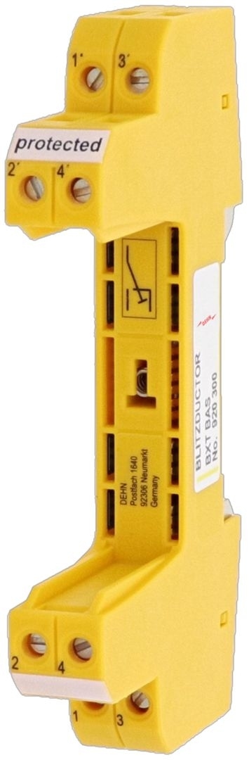 Dehn 920300 Blitzductor XT Basisteil BXT BAS, zur Aufnahme eines Blitzductor XT-, SP- oder XTU-Ableitermoduls, kompakte Bauform (2/3 TE, 12 mm)