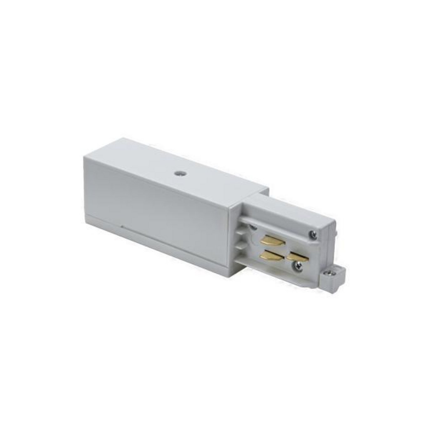 Brumberg 87167680 Endeinspeisung zu 3-Phasen-Stromschiene ONETRACK DALI/schaltbar, 87161-87163, Schutzleiter links, silber