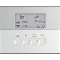 Berker 85741173 Jalousie-Schaltuhr mit Display, K.5, edelstahl matt lackiert