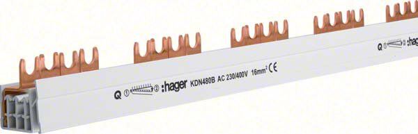 Hager KDN480B Phasenschiene 3P+N 16mm² 57 Module