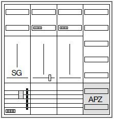Hager ZB342U25LS Zählerschrank 2 ZP 3-Punkt-Befestigung