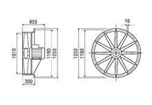Maico DAS100/4 Axial-Wandventilator, Drehstrom 7718W