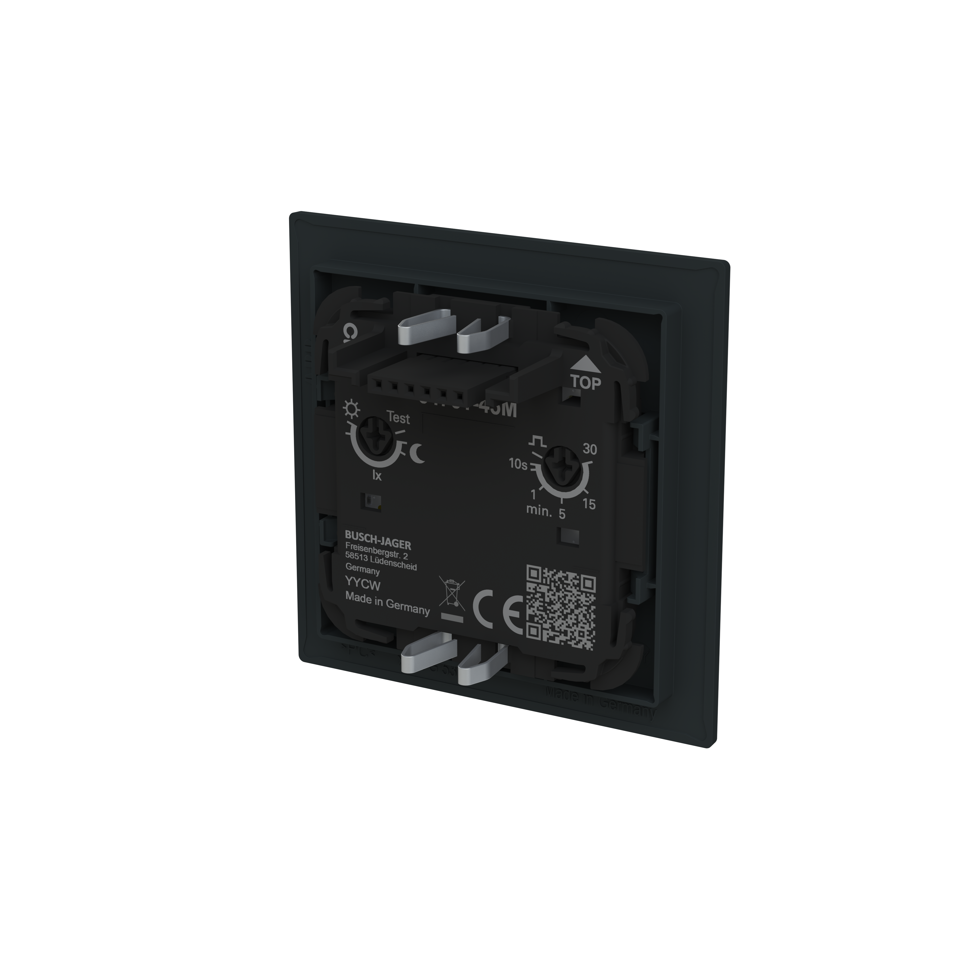 Busch-Jaeger 64761-45M Busch-Wächter 180 flex Basic-Sensor mit Selectlinse, schwarz matt , Busch-art linear