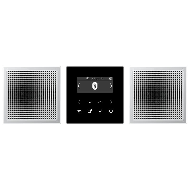 Jung DABAL2BT Smart Radio DAB+ Bluetooth®, Set Stereo, Serie LS, Aluminium