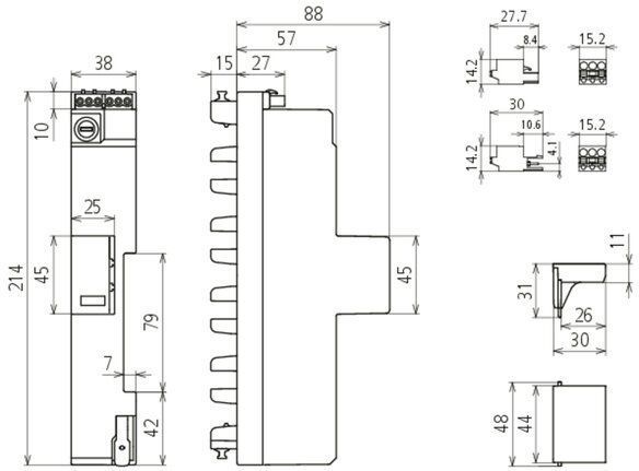 Dehn + Söhne 909631 Kombi-Ableiter Typ 1+2+3 DEHNshield ZP 2 SG für TT und TN-S-Systeme