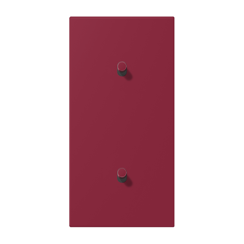 Jung LC12-20R0255 Abdeckung mit Kipphebel "Zylinder", 2 x 1 Kipphebel, senkrecht, le rubis