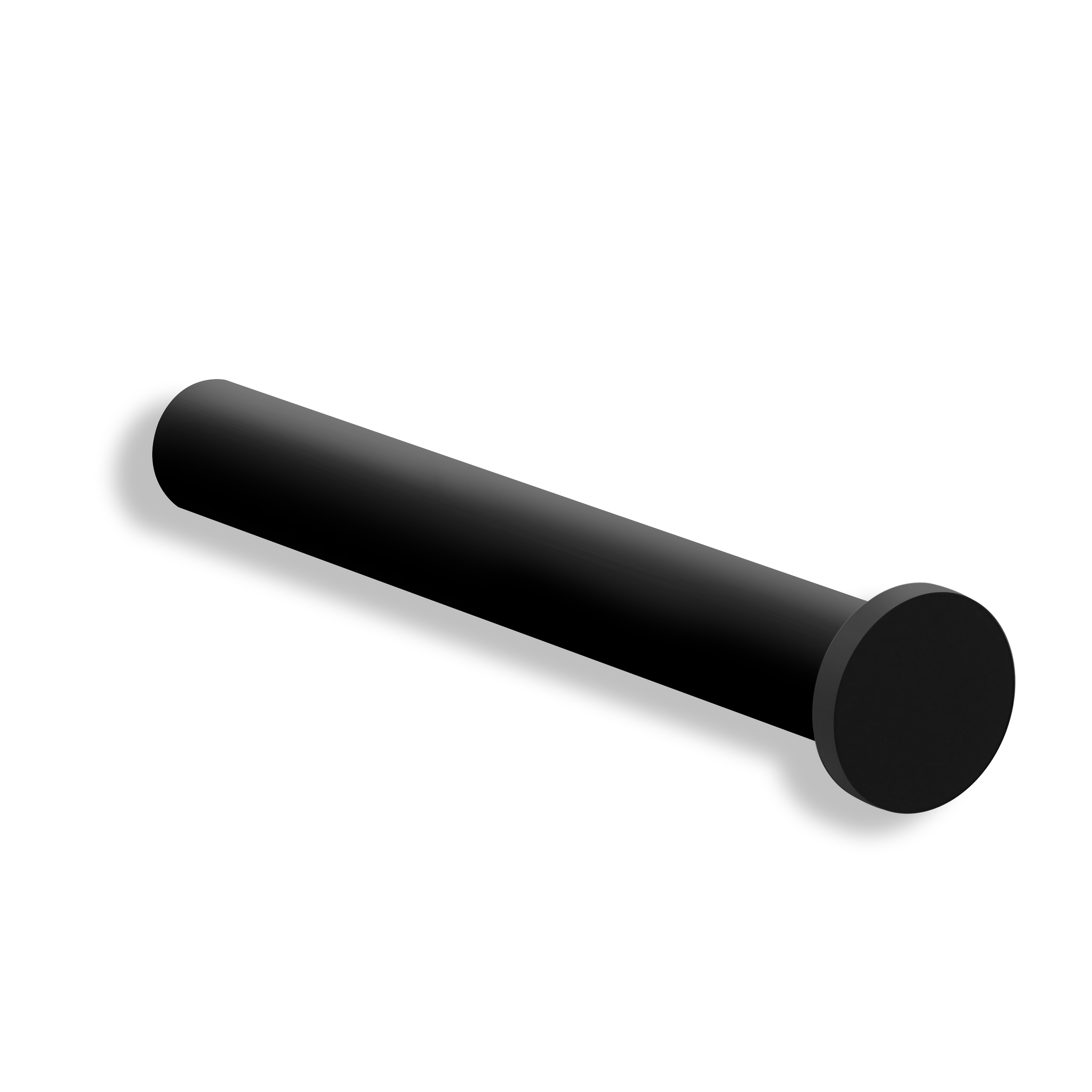 qles RHB0403 Regalhalter 120 mm (2 Stck.), für Merten System-M, beleuchtet/LED/warmweiß (3000k), Schwarz matt, IP44