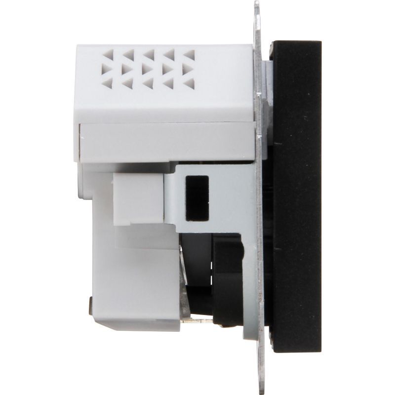 Kopp 297250007 HK07 - Unterputz-Schutzkontakt Steckdose mit USB-A und USB-C Ladebuchse, schwarz matt
