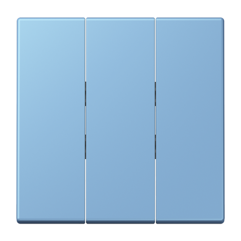 Jung LC993BF256 Wippe 3-fach, Les Couleurs® 4320N, bleu céruléen 59