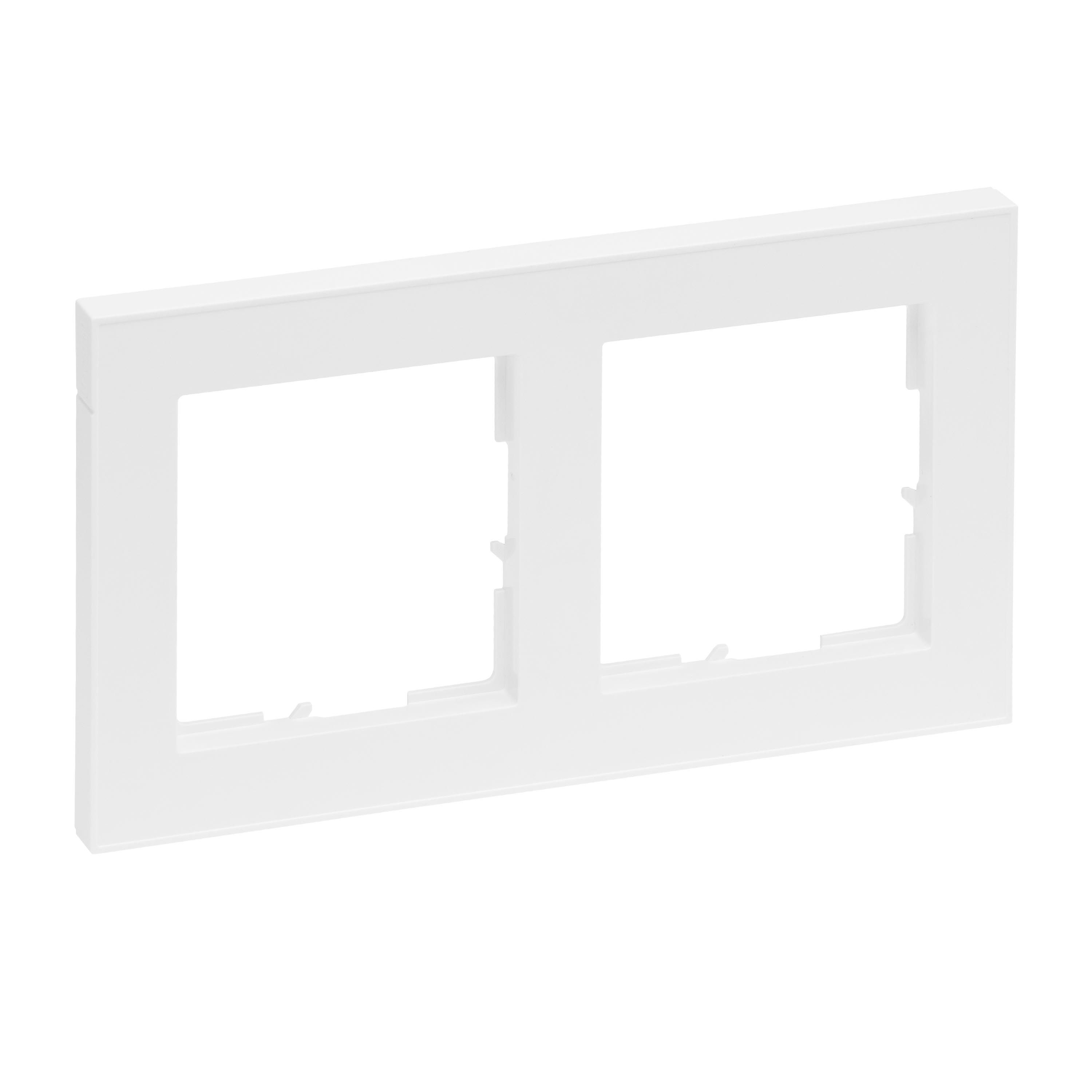 Legrand 765182 SEANO+ 2-fach Rahmen, Ultraweiß